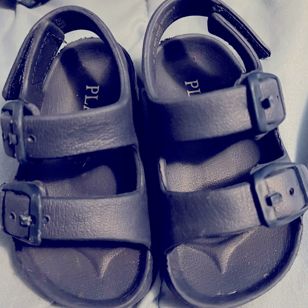 Blue sandals